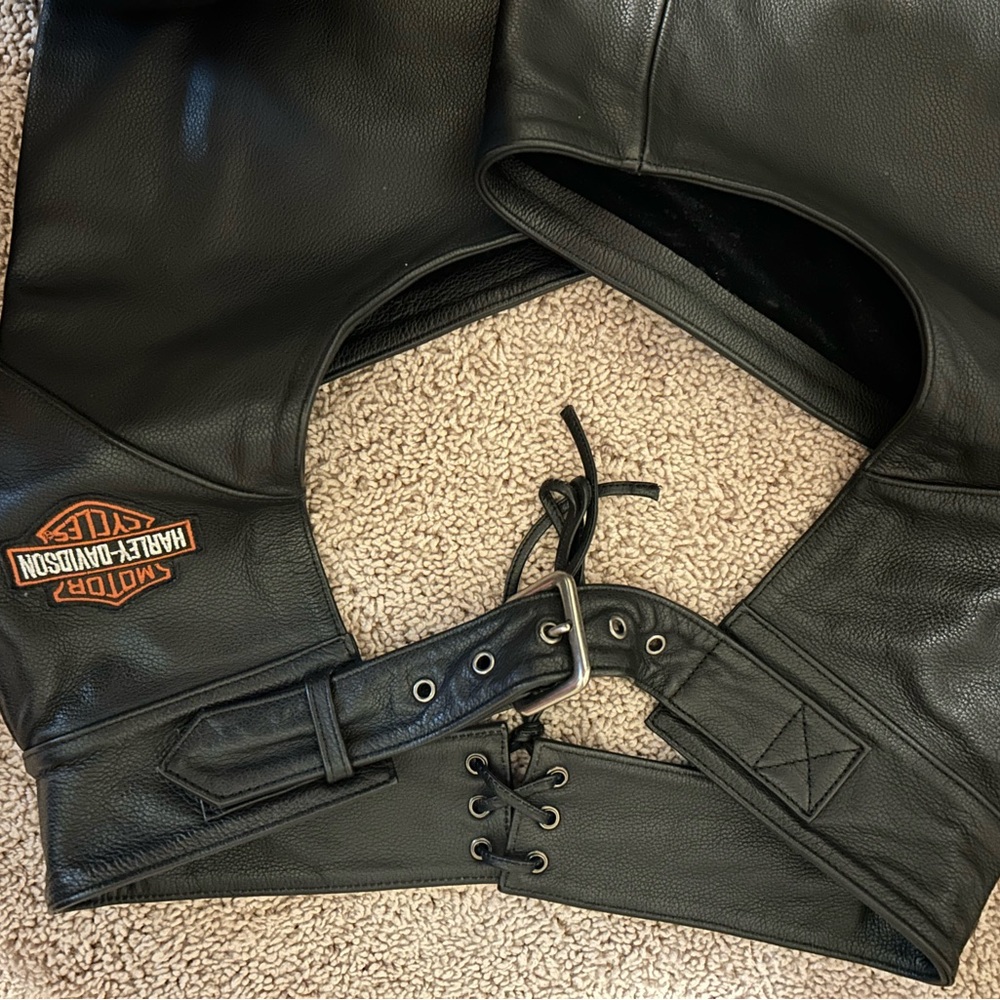 Harley-Davidson Black Leather Chaps
